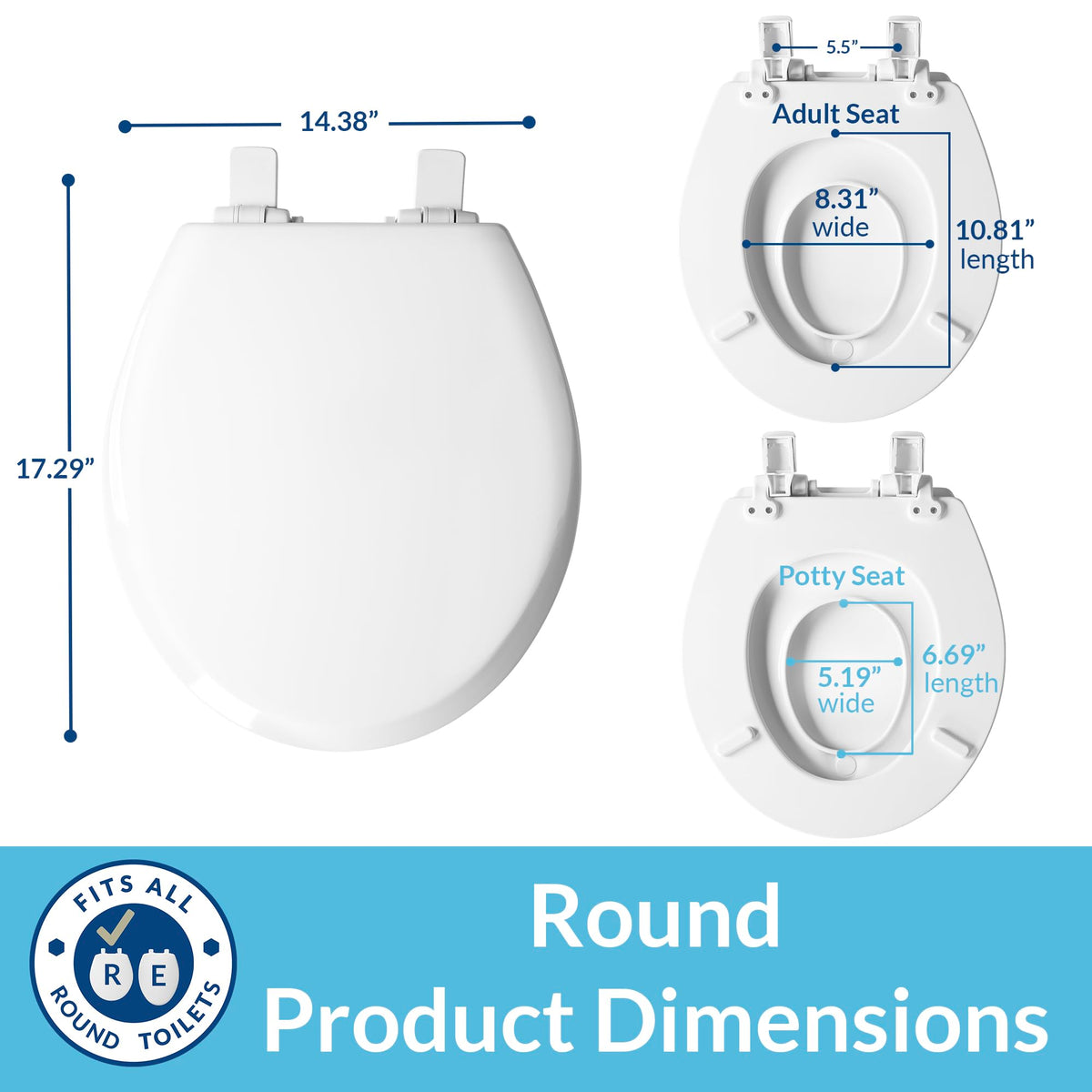 Mayfair NextStep2 fits standard round bowls from major brands.