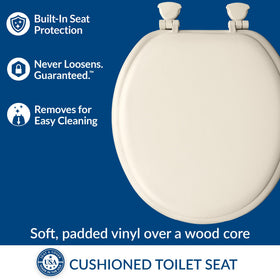 Mayfair padded seat wood-core durability in daily use.