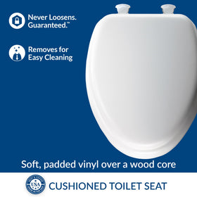 Mayfair soft vinyl cover provides comfortable support during daily use.