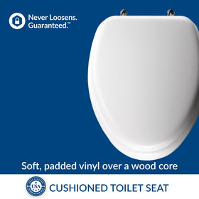 Mayfair soft vinyl over wood core seat cushions comfort during long sits