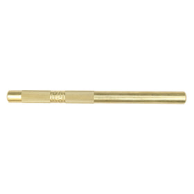Mayhew 25076 brass knurled drift punch, 7-inch, non-marring and non-sparking for safe alignment.