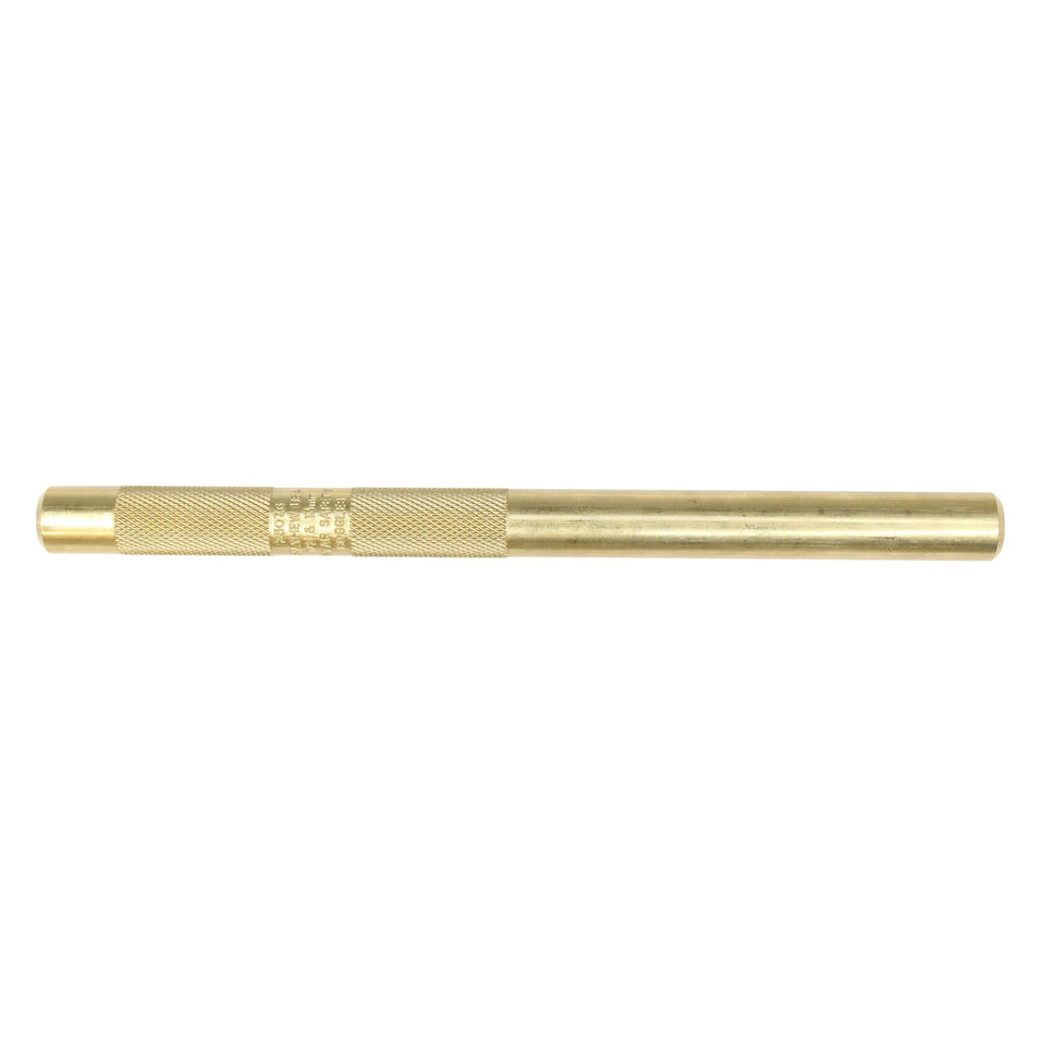Mayhew 25076 brass knurled drift punch, 7-inch, non-marring and non-sparking for safe alignment.
