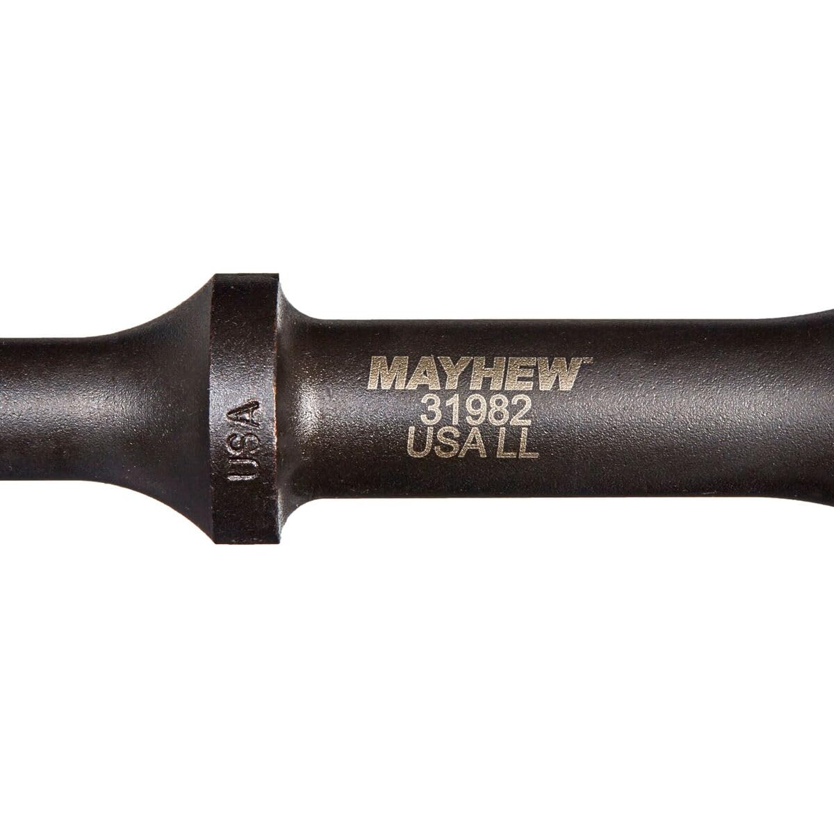 Mayhew 31982 pneumatic hammer with black oxide finish resists rust in demanding shop environments.