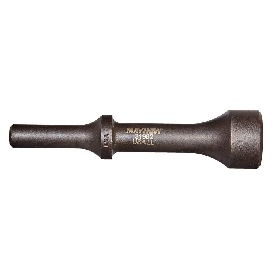 Mayhew 31982 pneumatic hammer front view for precise, controlled punches in tight spaces.