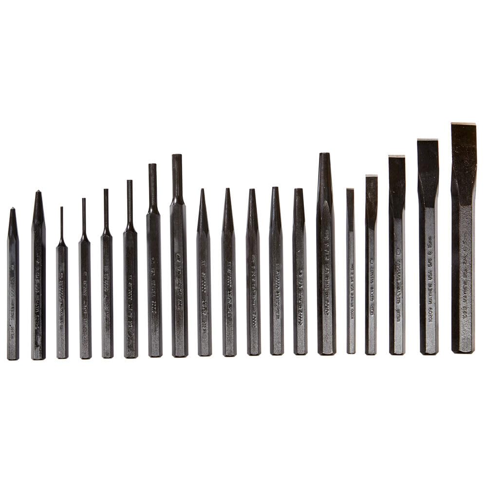 Mayhew 61019 set with a black oxide finish protecting against rust.