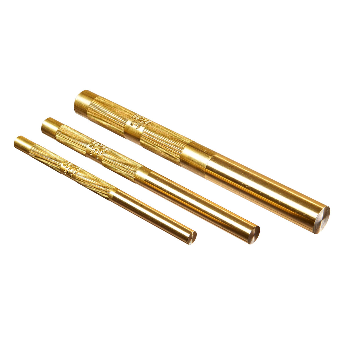 Mayhew 61360 brass drift punch, 3-4in knurled for precise, non-marring alignment.