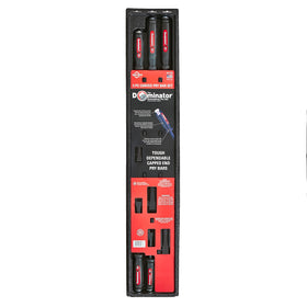 Ergonomic two-component handle reduces fatigue during extended prying tasks.