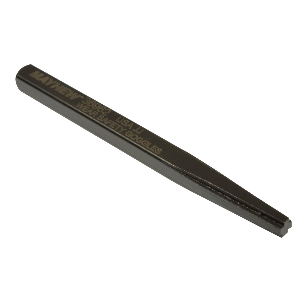 Mayhew screw extractors close-up of hardened steel edges for effective removal