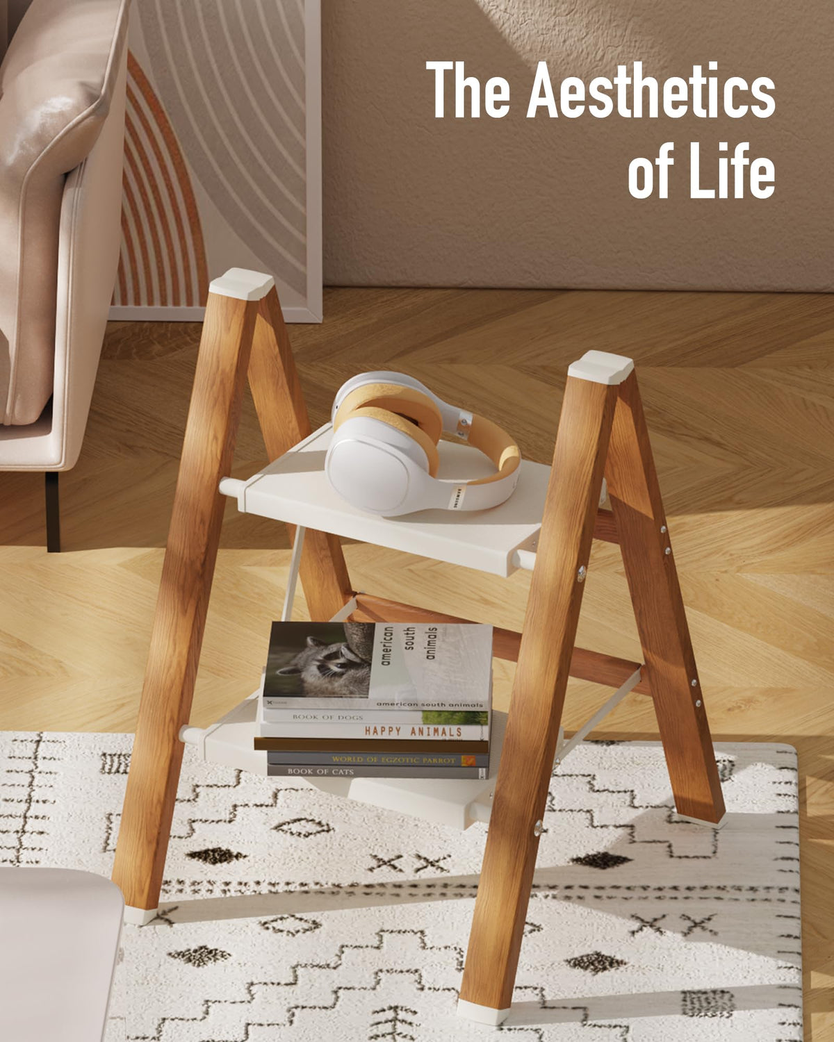 Mayi Plus durable rubber-capped feet prevent shifting on smooth floors