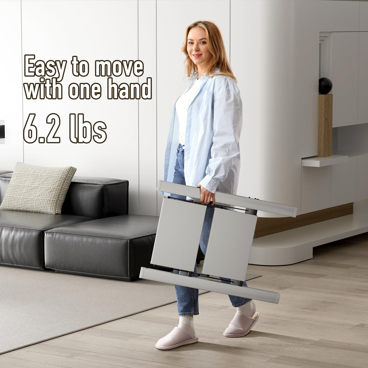 Mayi Plus 2-Step Ladder supports up to 330 lbs for versatile tasks