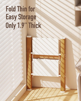 Mayi Plus 2-Step Ladder with wide anti-slip steps offers stable footing during chores