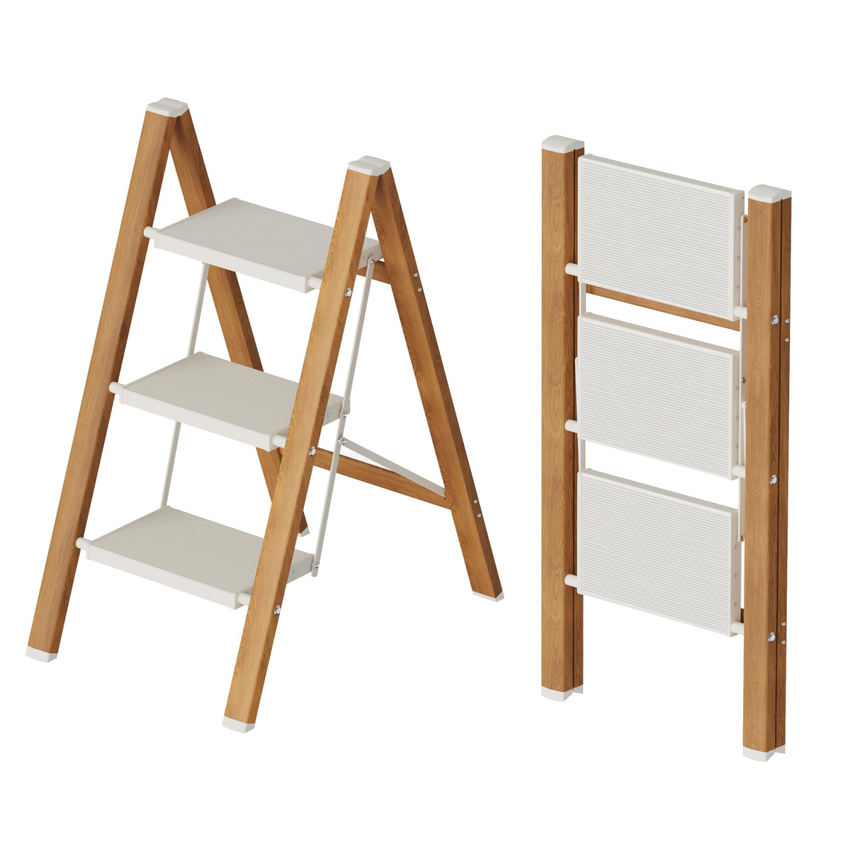 Mayi Plus ladder open dimensions showing reach and stability