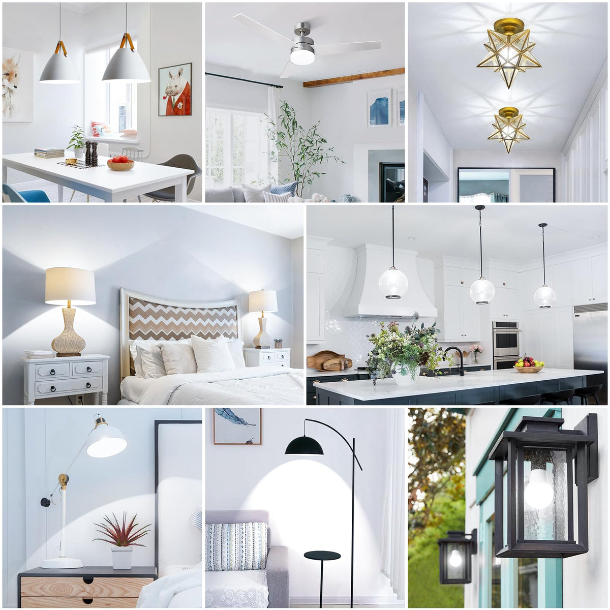 Maylaywood A19 LED bulb is flicker-free and eye-friendly for comfortable illumination.