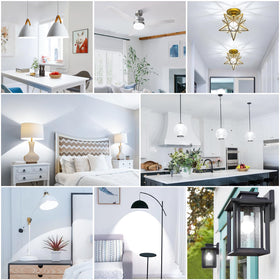 Maylaywood A19 LED bulb is flicker-free and eye-friendly for comfortable illumination.