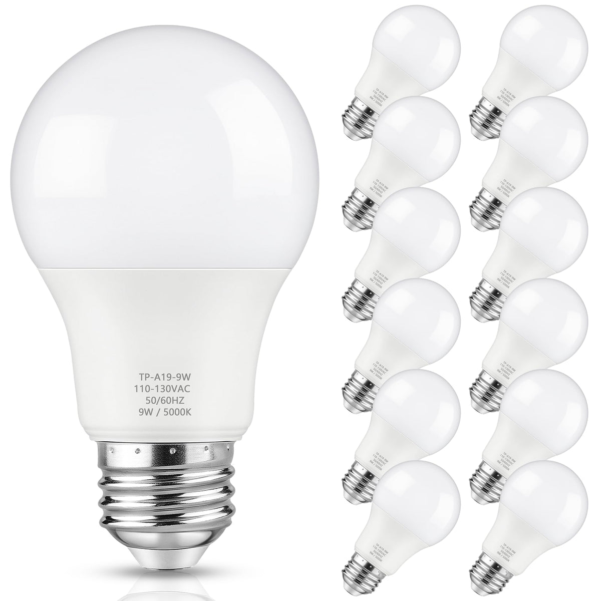 Maylaywood A19 LED bulb delivers 850-lumen brightness for vivid daylight ambiance.
