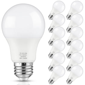 Maylaywood A19 LED bulb delivers 850-lumen brightness for vivid daylight ambiance.