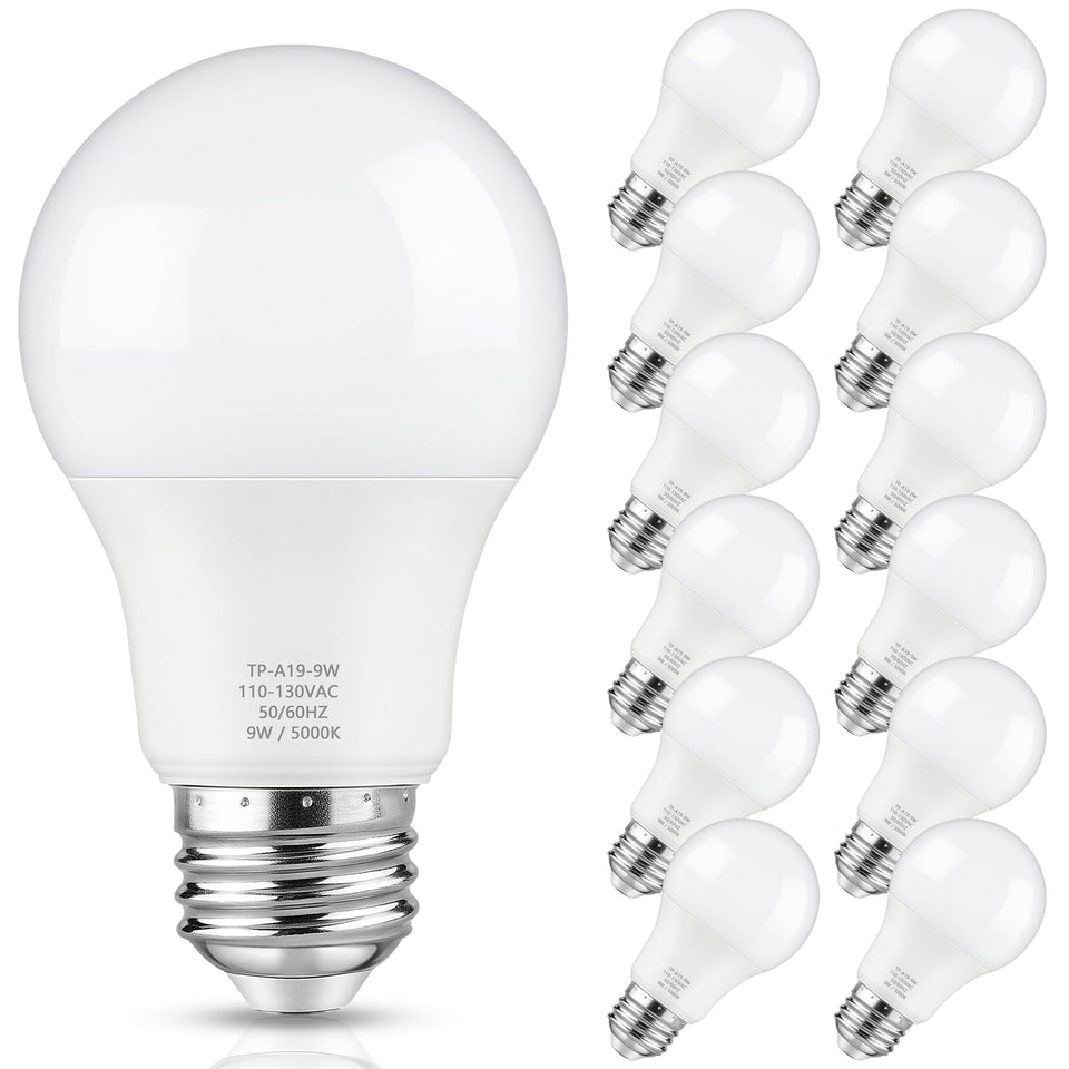 Maylaywood A19 LED bulb delivers 850-lumen brightness for vivid daylight ambiance.