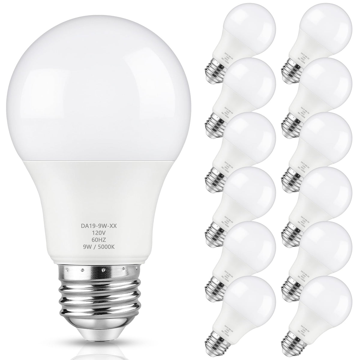 Maylaywood A19 LED bulb dimmable close-up showing smooth brightness control