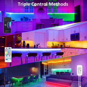 maylit works with Alexa and Google Assistant for hands-free lighting control