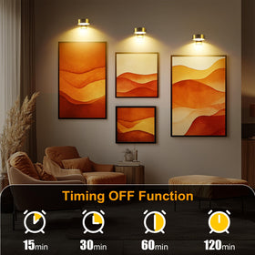 Maylit six-pack lighting suitable for home, office, or gallery displays.