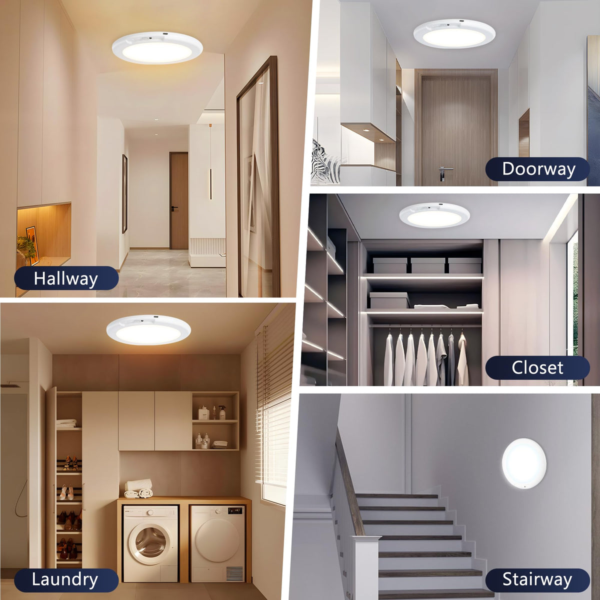 Maylit battery-operated light ideal for bathrooms, closets, and storage areas
