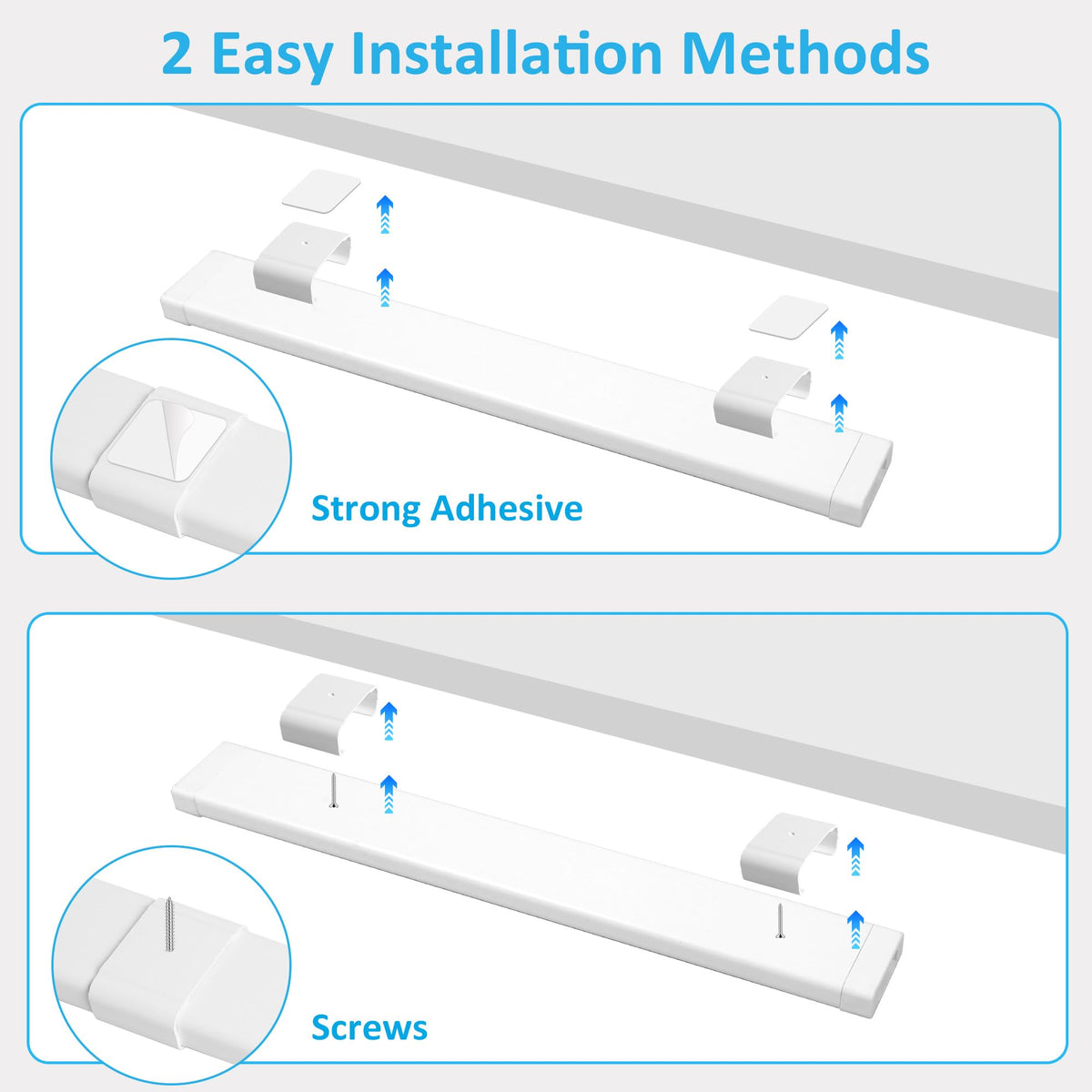 Maylit cool white 6000K illumination brightens counters and workspaces with energy efficiency
