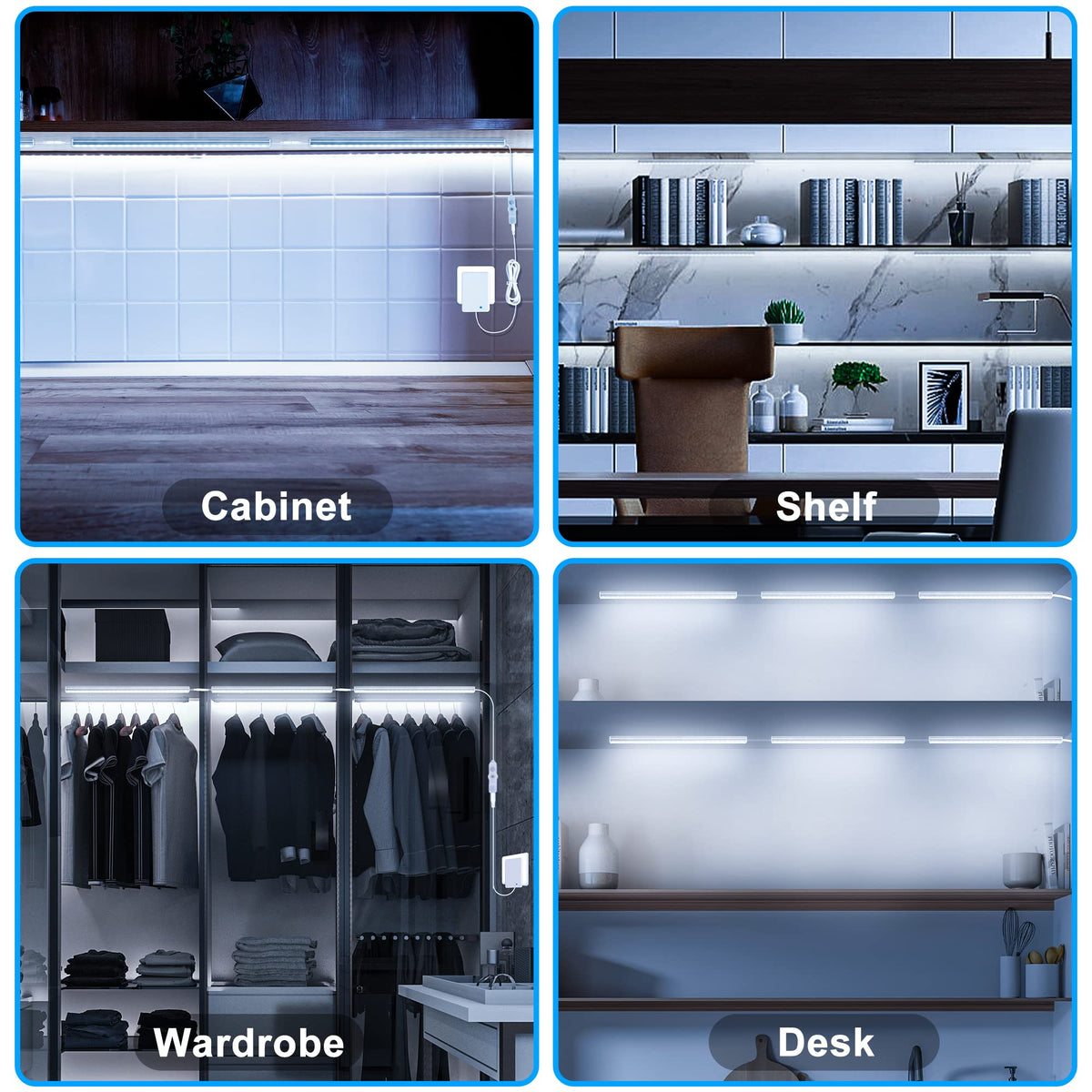 Maylit daylight white LEDs brighten wider areas with 6000K clarity.