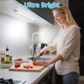 Maylit LED light bar with inline switch on counter for easy, instant control
