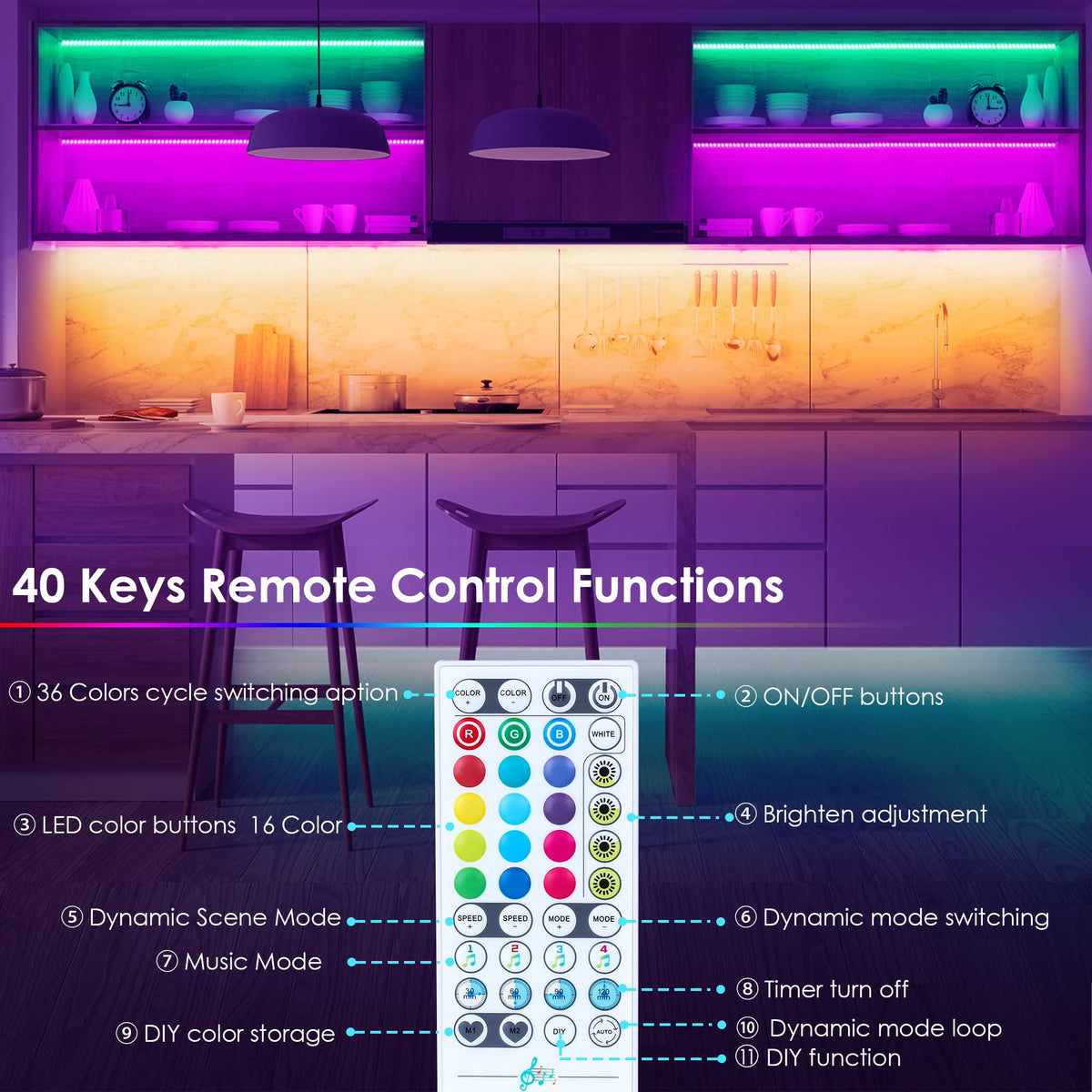 maylit music-sync mode colors change in time with music