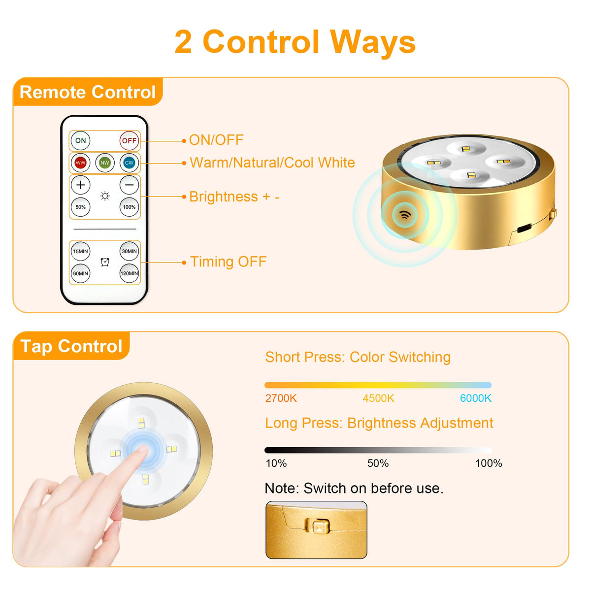 Maylit screw-free magnetic installation on wall for quick setup.