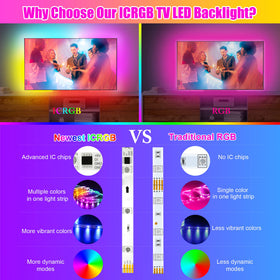 maylit TV backlight app control for customizable colors and schedules