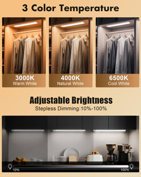 Maylit under-cabinet light cool-white boosts clarity for detailed tasks.