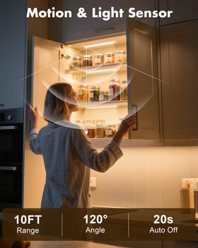 Maylit under-cabinet light natural-white delivers balanced illumination for work areas.