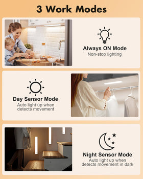 Maylit under-cabinet light rechargeable-battery keeps spaces bright without cords.