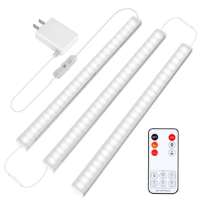 Maylit under-cabinet lights 12-inch ultra-thin pack brightening kitchen shelves.