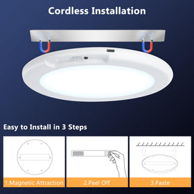 Maylit wireless closet light; easy repositioning for storage areas.