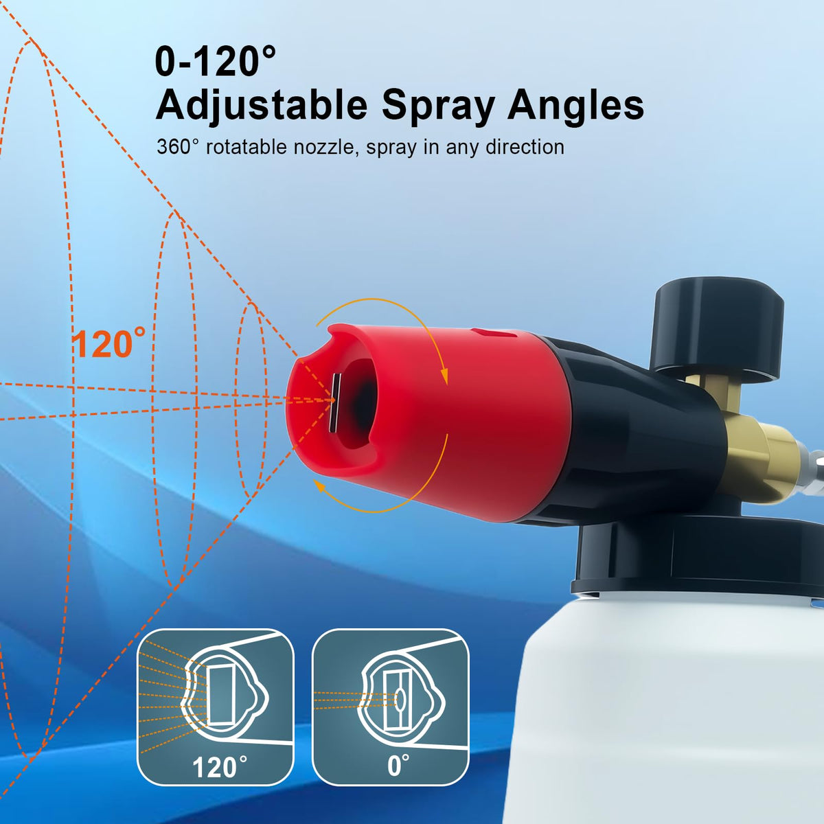 Maymalze foam cannon wide neck refill for fast soap loading.