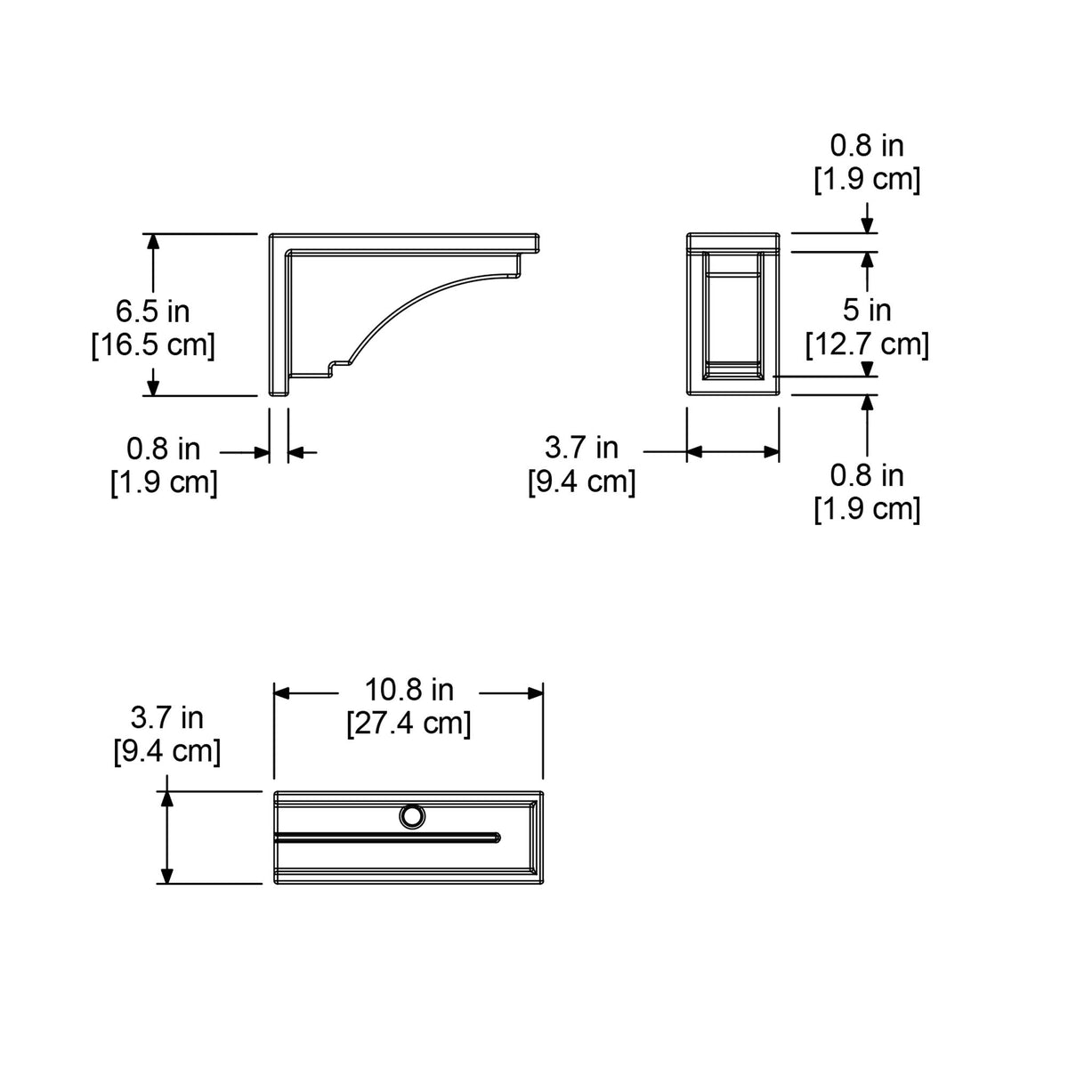 Mayne Fairfield brackets with screws included for easy, quick installation