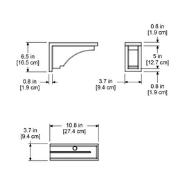 Mayne Fairfield brackets with screws included for easy, quick installation