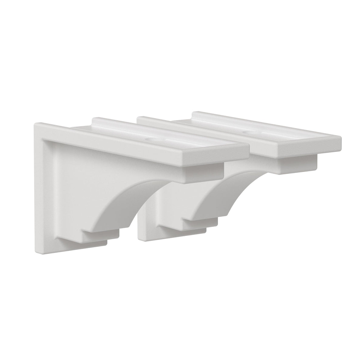Mayne Fairfield decorative brackets white, 2-pack provide sturdy window box support