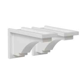 Mayne Fairfield decorative brackets white, 2-pack provide sturdy window box support