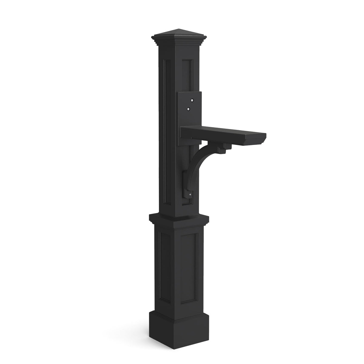 Mayne Newport Plus post decorative sleeve shown for curb appeal and weather-resistant durability.