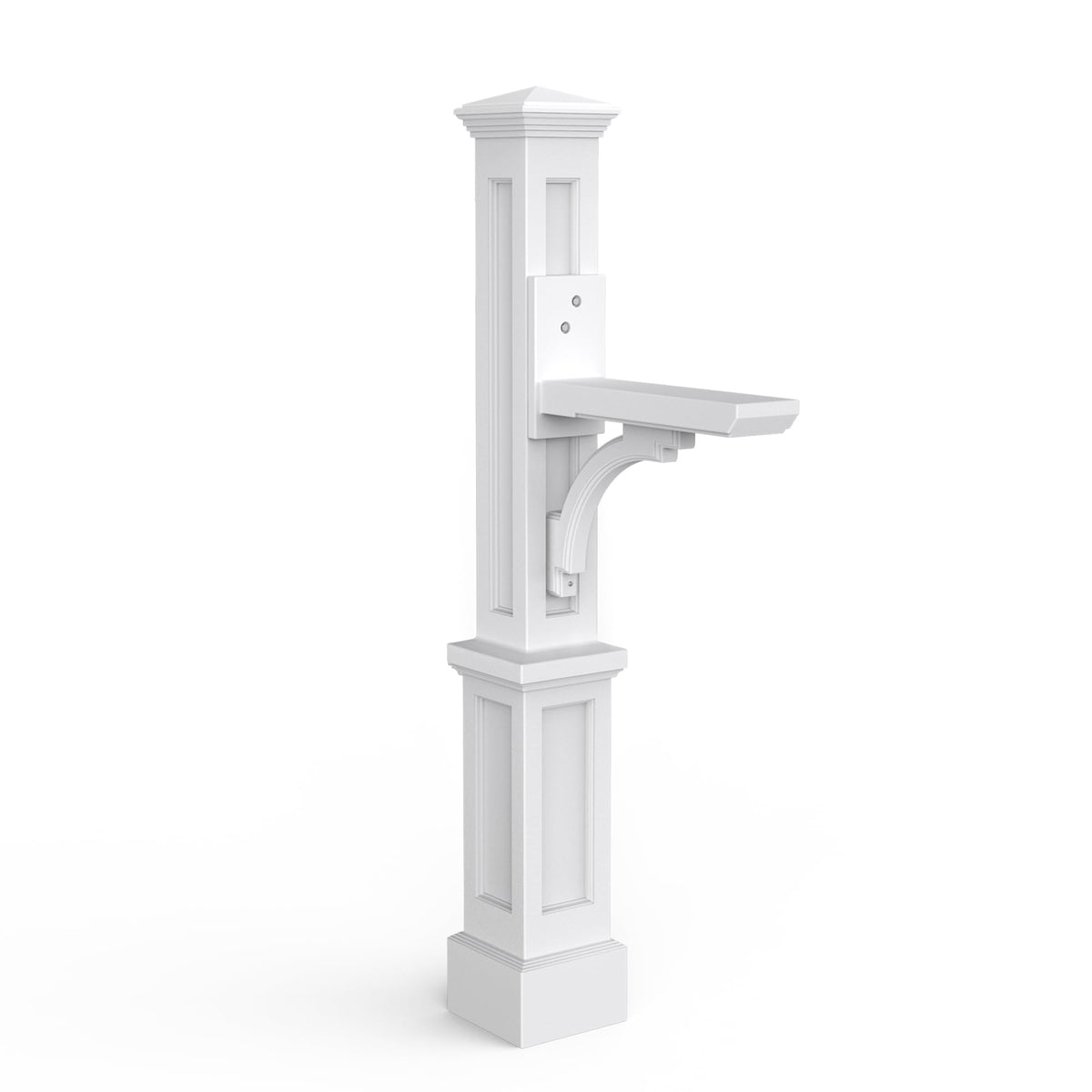 Mayne Newport Plus post with decorative sleeve boosts curbside appeal and durability.