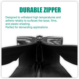 Mayoken construction site zipper demonstrates weather resistance and strong adhesion.