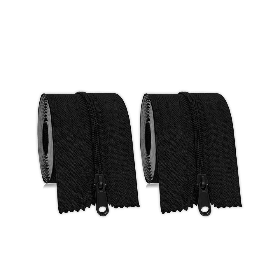 Mayoken zip barrier front view shows durable peel-and-stick installation for fast dust containment.