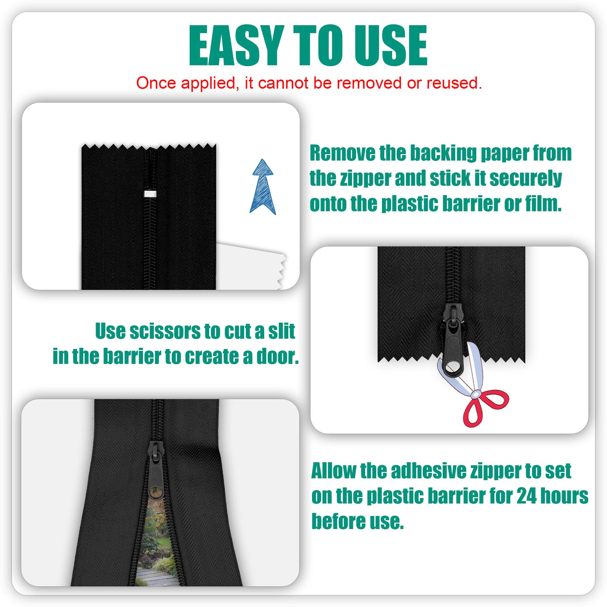 Mayoken heavy-duty zipper ensures secure closure in outdoor conditions.
