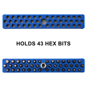Mayouko quad rack 1-4 inch bit holders for easy tool separation.