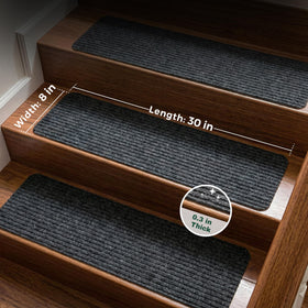 MBIGM 15-pack stair treads for easy coverage and family safety on multiple stairs.