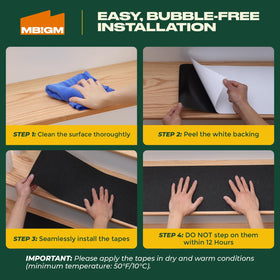 MBIGM pre-cut design simplifies application on various surfaces.
