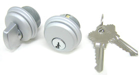 MCAVORY storefront mortise cylinder and thumbturn set for secure aluminum storefront doors.